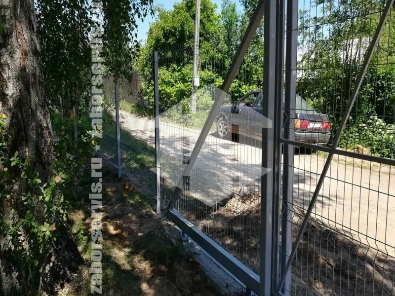 Забор из сетки гиттер 63 метра